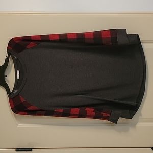 Women's Buffalo plaid long sleeve top